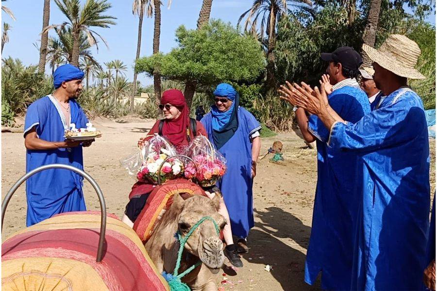 Passeggiata in carrozzina di adrenalina e giro in cammello al Palmeraie Marrakech