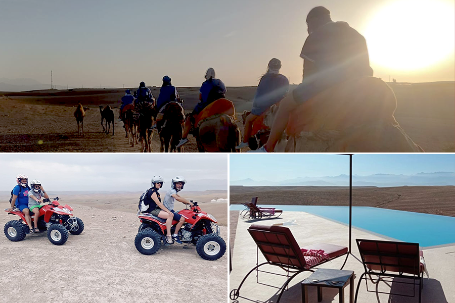 Quad Bike, Camel Ride e cena nel deserto roccioso di Agafay