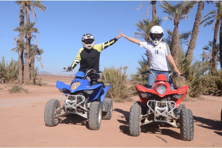 Giro in cammello e quad in Marrakech Palmeraie