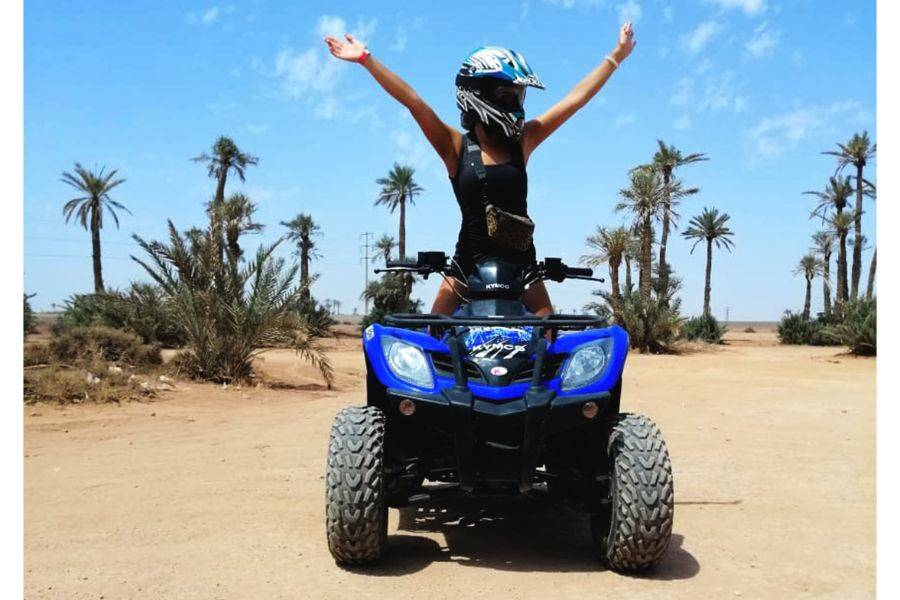 Giro in cammello e quad in Marrakech Palmeraie