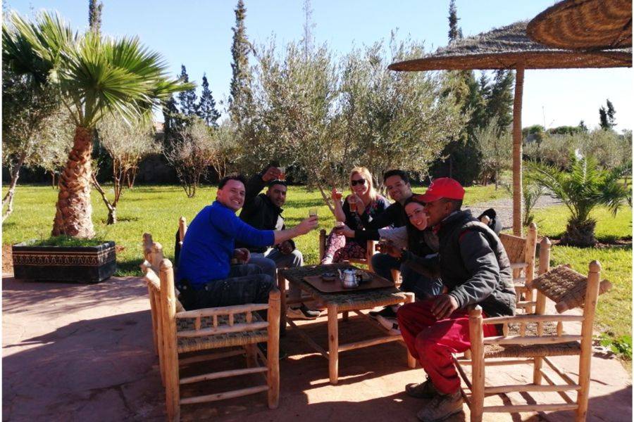 Giardino Majorelle con un giro in cammello tra le palme