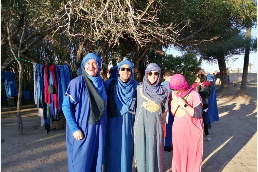 Giardino Majorelle con un giro in cammello tra le palme