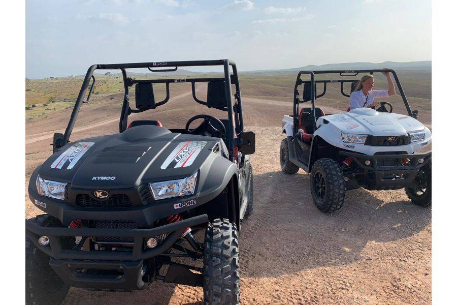 Passeggiata in carrozzina di adrenalina e giro in cammello al Palmeraie Marrakech