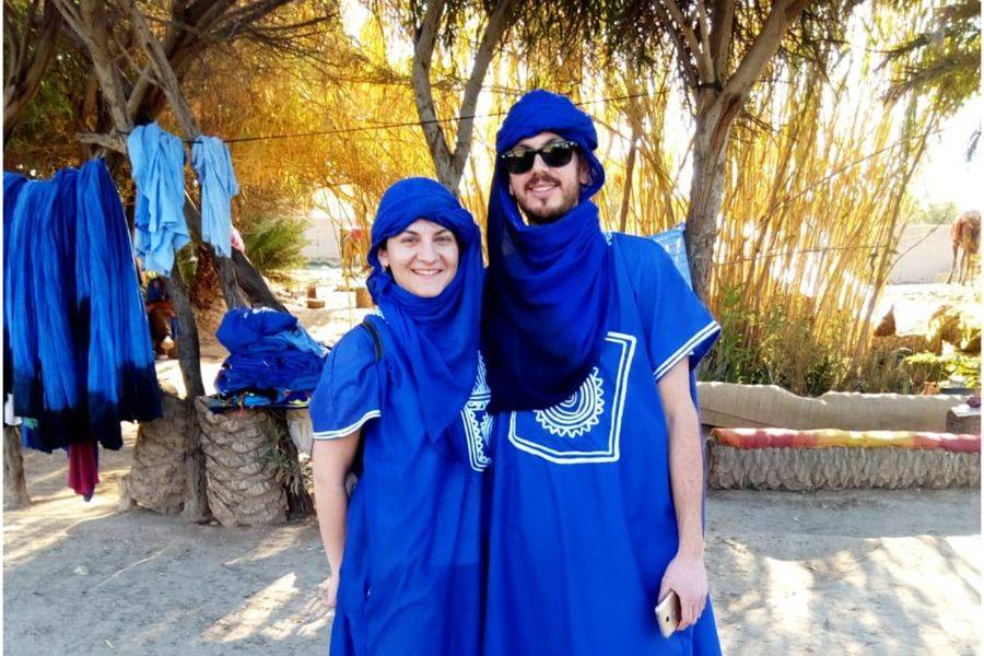 trattamento spa e un fantastico giro in cammello nell'oasi palmeraie