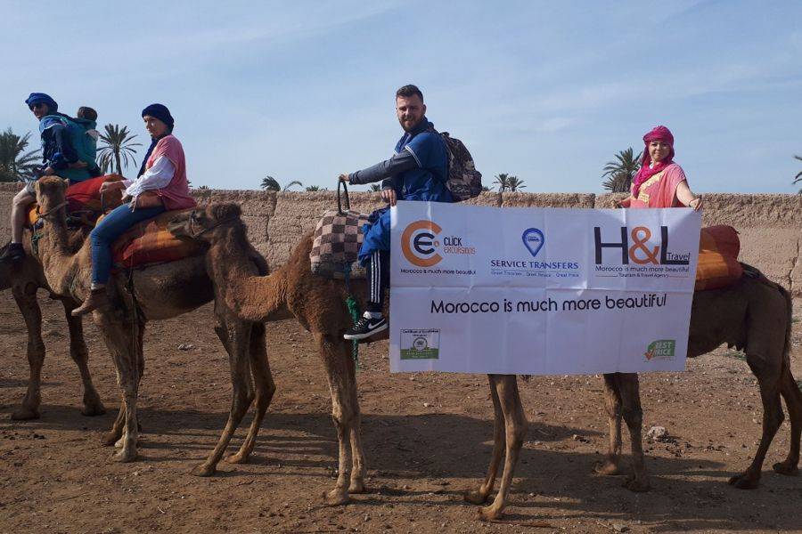 Giro in cammello nella Palmeraie di Marrakech