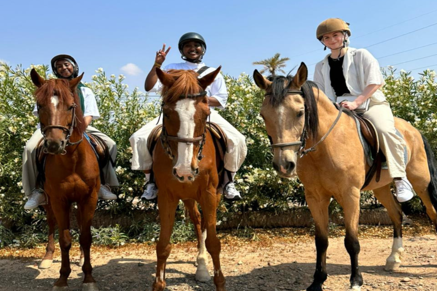 Giro a cavallo a Marrakech Palmeraie