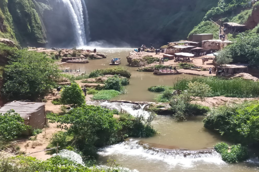 Tour di un'intera giornata alle cascate di Ouzoud con gita in barca