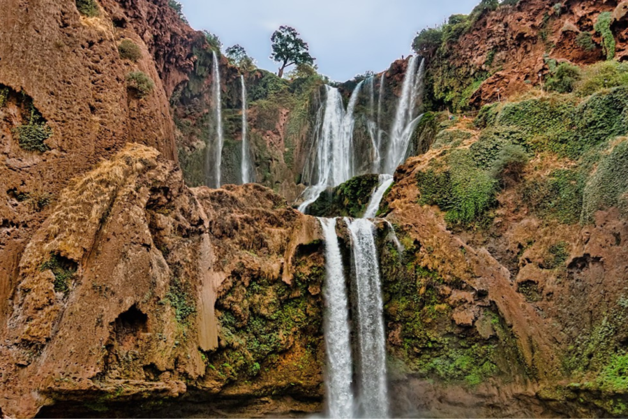 Tour di un'intera giornata alle cascate di Ouzoud con gita in barca
