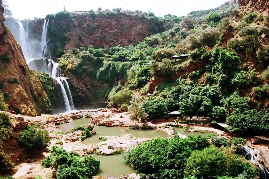 Tour di un'intera giornata alle cascate di Ouzoud con gita in barca