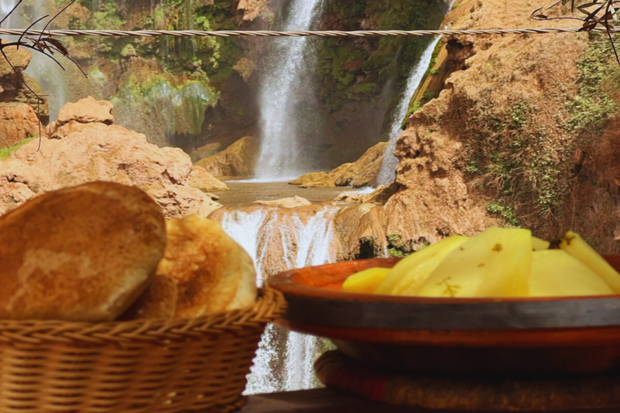 Tour di un'intera giornata alle cascate di Ouzoud con gita in barca