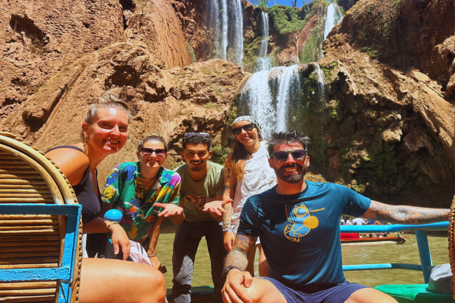 Tour di un'intera giornata alle cascate di Ouzoud con gita in barca