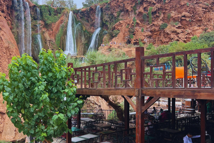 Tour di un'intera giornata alle cascate di Ouzoud con gita in barca